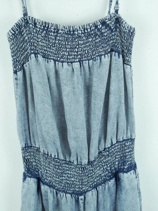 Oli & Hali Mineral Washed Songbird Ruffle Bodice Wide Leg Jumpsuit Small - Picture 6 of 12